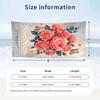 Roses Butterflies Garden Theme Quick Dry Beach Towel Custom Name Text Print Large Sand Resistant Towel Beach Vacation