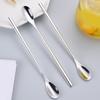 Mixing Spoon Stainless Steel Long Handle Coffee Stirrer Bar Cocktail Stirring Spoon