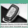 Leather Tpu Key Smart Car Cover For Hyundai Elantra I10 I20 I30 Hb20 Ix25 Ix35 Ix45 Tucson Avante Key Case Shell Holder