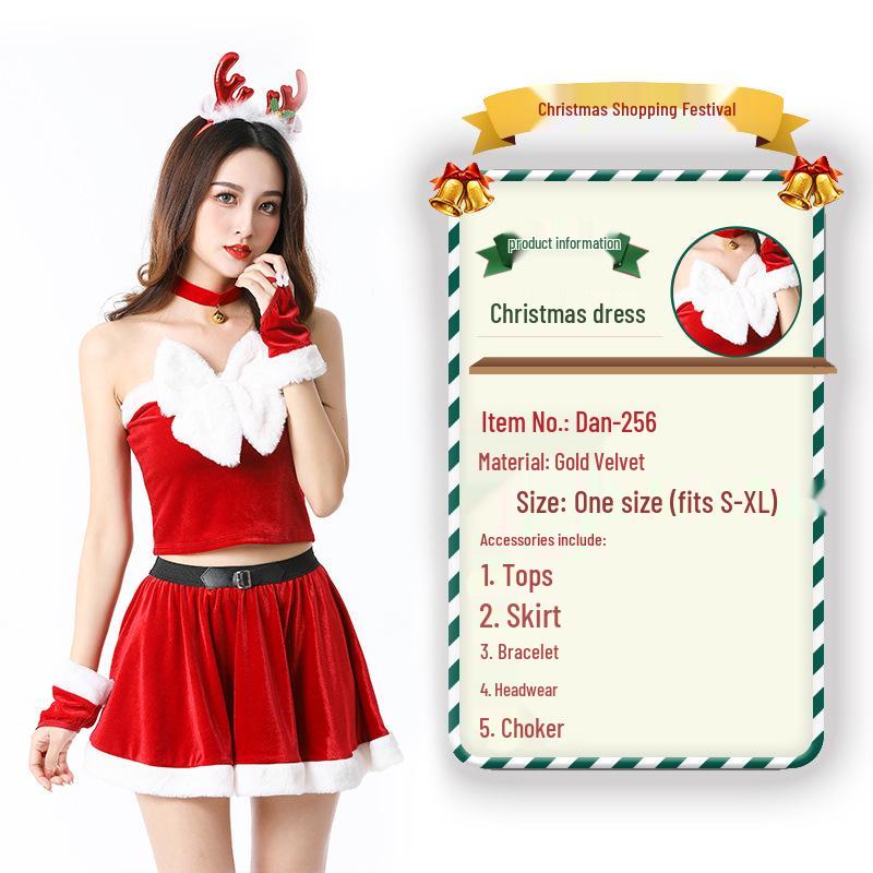 2023 Weihnachtsmann Weihnachtskostüm und Cosplay-Outfit-Set