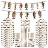 Fishing Themed Party Disposable Tableware Set Paper Plate Cup Napkin Tablecloth Banner Birthday Weedding Party Tableware Supplie