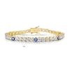 A Explosive 3mm4mm Zircon Epoxy Tennis Bracelet Devil's Eye Eye Jewelry