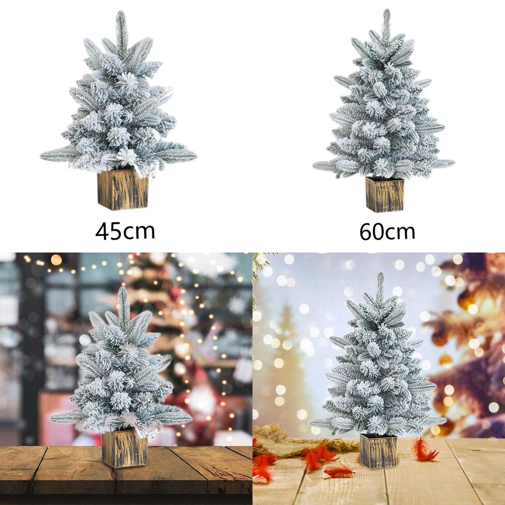 Mini Christmas Tree Artificial Christmas Tree Desktop Xmas Tree Snowy Tree for