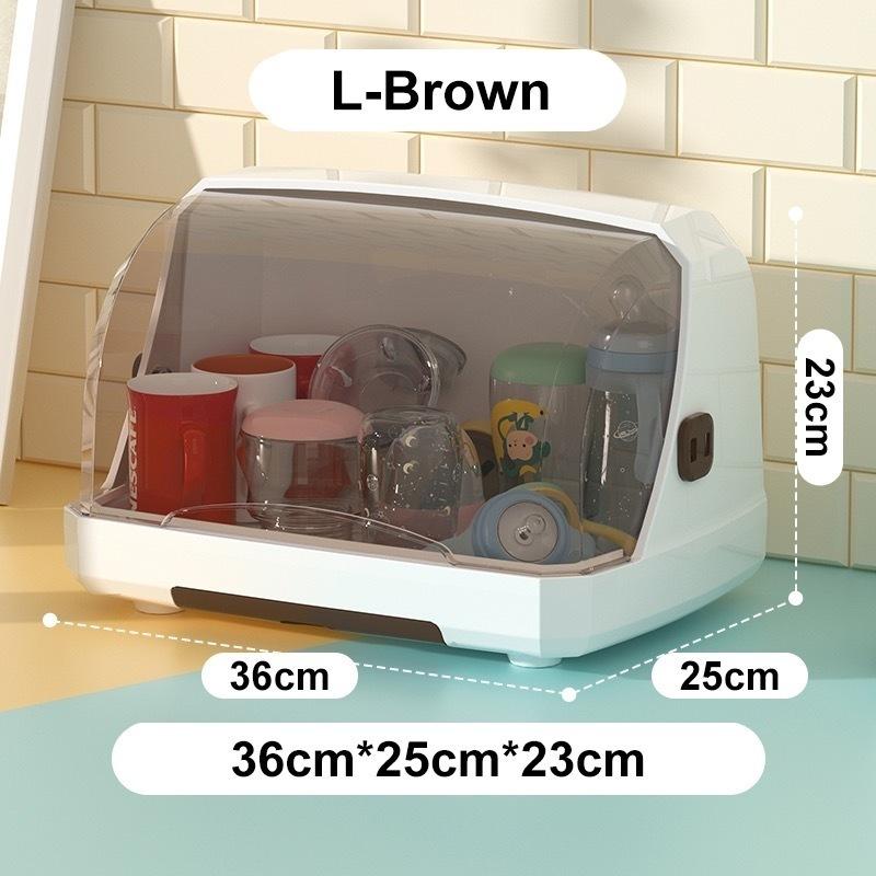 Cup Rack Dustproof Cover Clear View Cup Drainer Large Capacity Quick Drain Kitchen Organizer