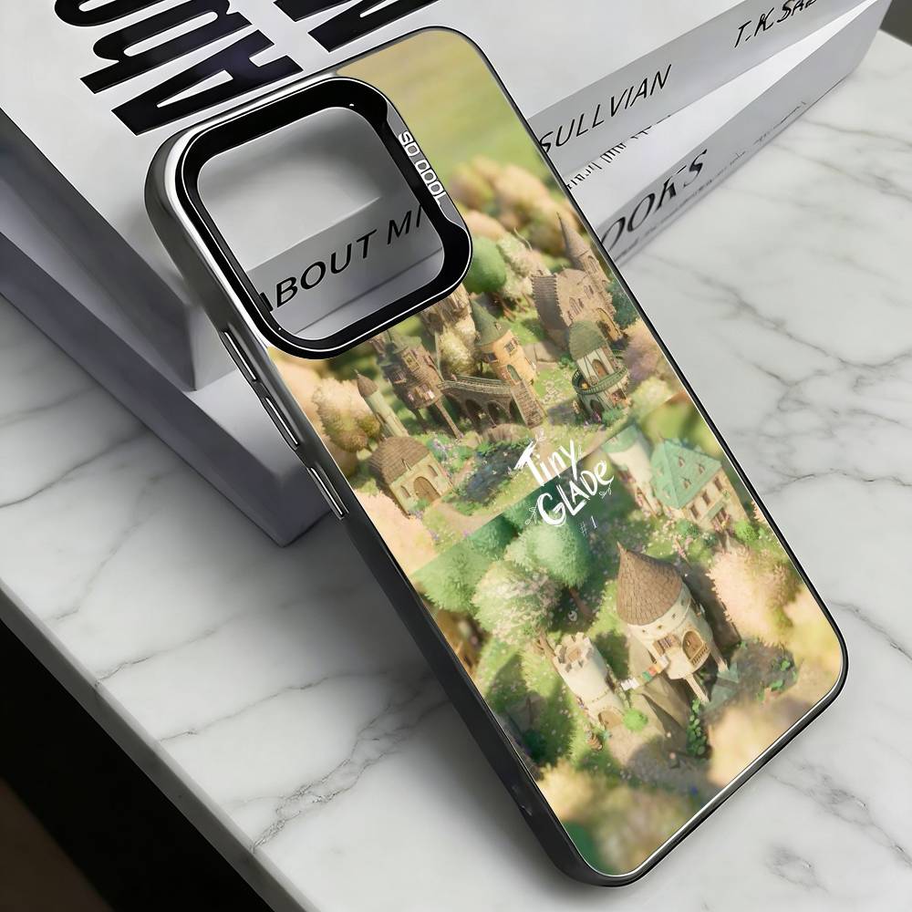 Game Tiny Glade Phone Case For iPhone 17,16,15,14,13,12,11 Plus,Pro Max,XS,Colorful Silver Black Cover