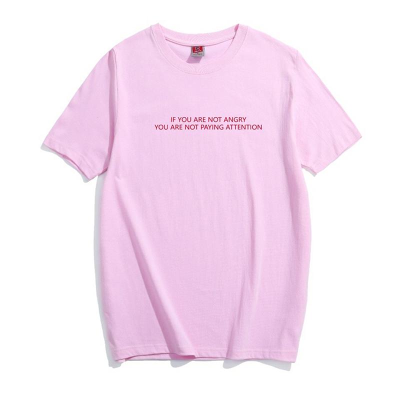 Buy If You Are Not Angry You Do Not Pay Attention Women's Cotton Casual ...