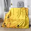 3D Honey Bee Insect Cartoon Soft Plush Blanket,Flannel Blanket Throw Blanket for Living Room Bedroom Bed Sofa Picnic Cover Kids