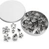 12Pcs Floral Shape Cookie Cutters 304 Stainless Steel Small Biscuit Cutters DIY Cake Decorating Tool For Home Baking