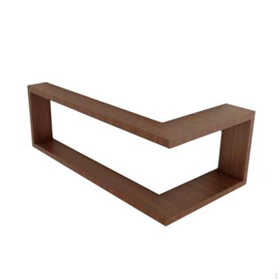 Corner Wall Shelf 90 Degree Bookshelf Multipurpose Decorative Wooden Mounted Storage Rack for