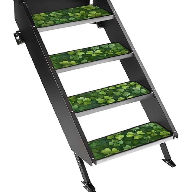 Purple Palm RV Step Covers RV Stair Covers RV Accessories, Non Slip Camper Step Covers, RV Step Rug, Waterproof Essential RV Step Carpet for Trailer