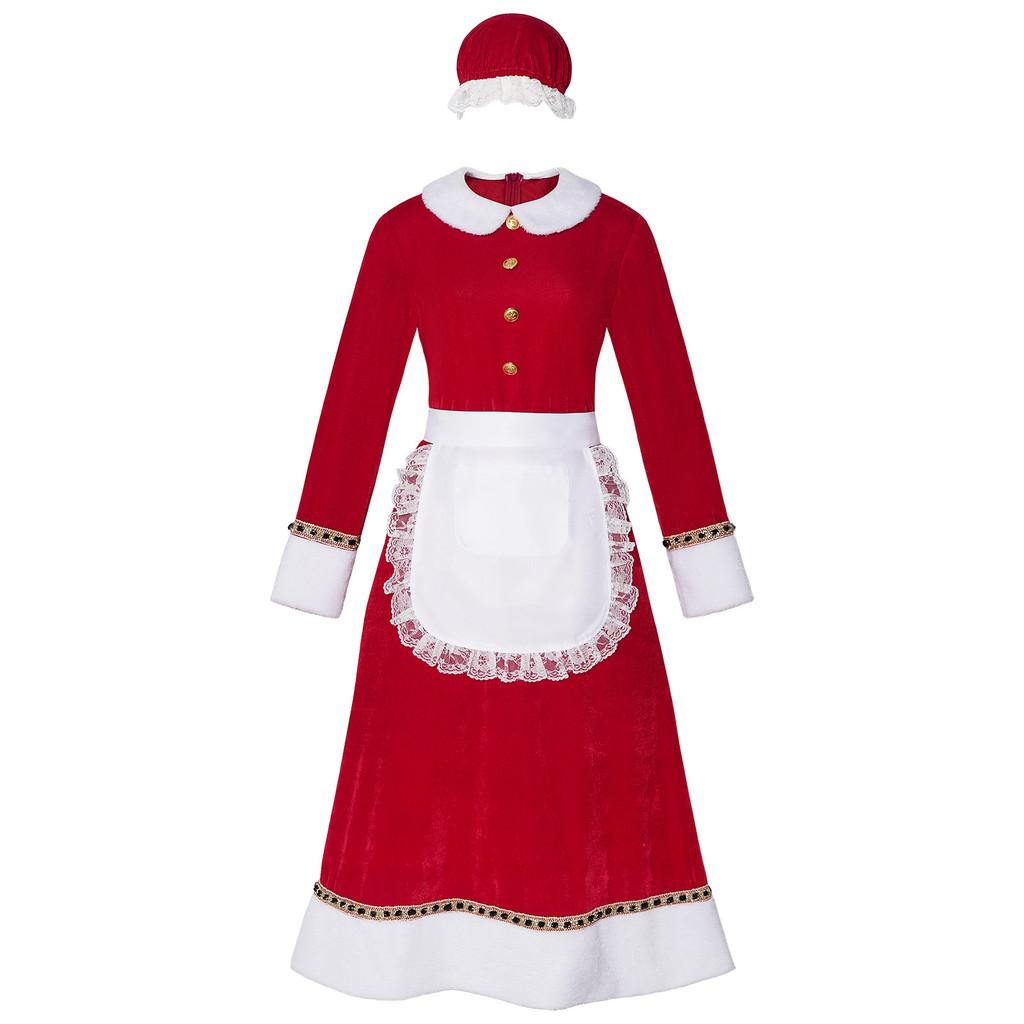 Christmas Cosplay Dress With Velvet Fabric For Anime And Fantasy Party Wear XXXL