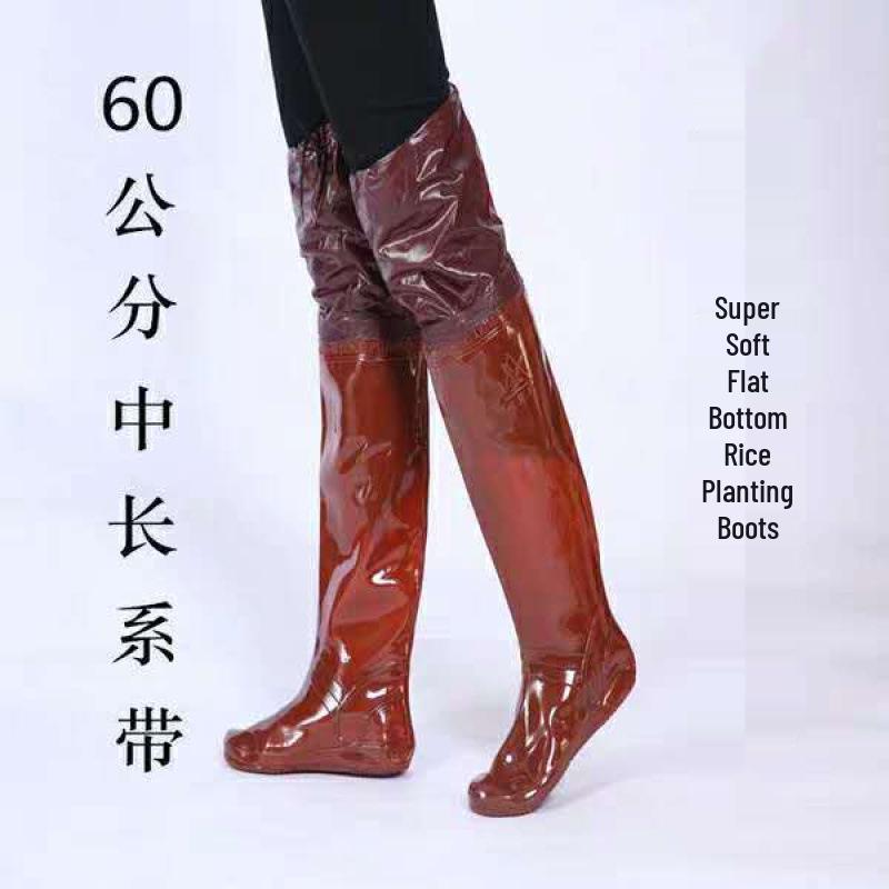 

Чоботи до коліна унісекс TYmy: Ідеально підходить для сільського господарства та риболовлі з м якою підошвою, наколінною шнурівкою для комфорту при бродінні та оранці. 45