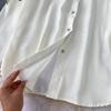 European Retro Single-Breasted Lapel Shirt & High-Waisted Pleated Skirt Set