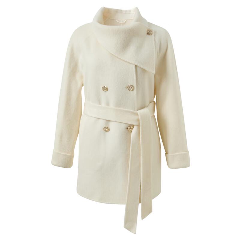 Sancai 2025 Winter Women's 100% Wool Double-Faced Mid-Length Coat