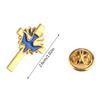 Elegant Doves Crosses Lapel Pin Unique Doves Crosses Brooch Adornment Individualized Badge Pin for Daily Wear