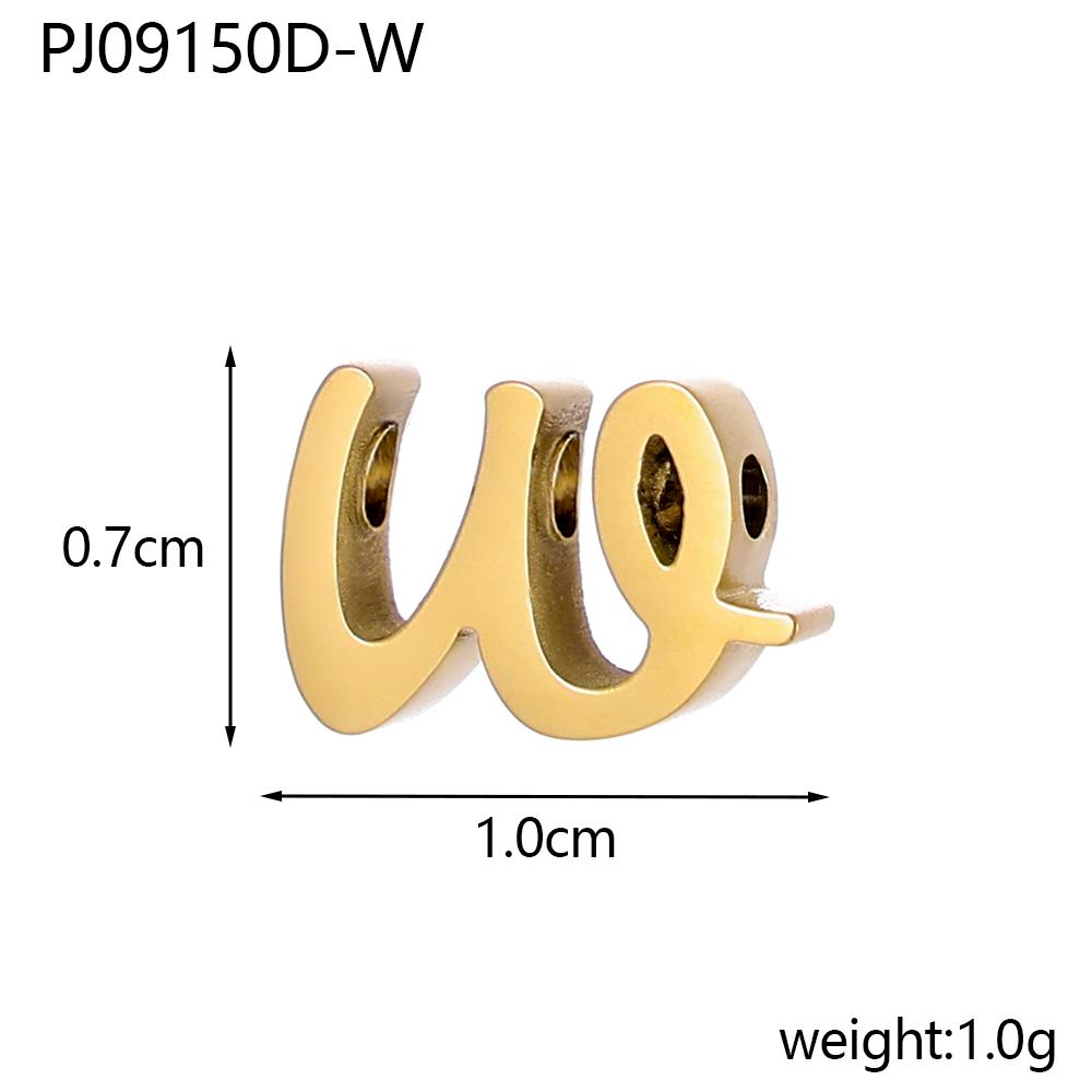 CARLIDANA Stainless Steel Gold PVD Plated DIY Lower Case 7mm Letter Alphabet Initial Charm Pendant Accessories Jewelry Fitting