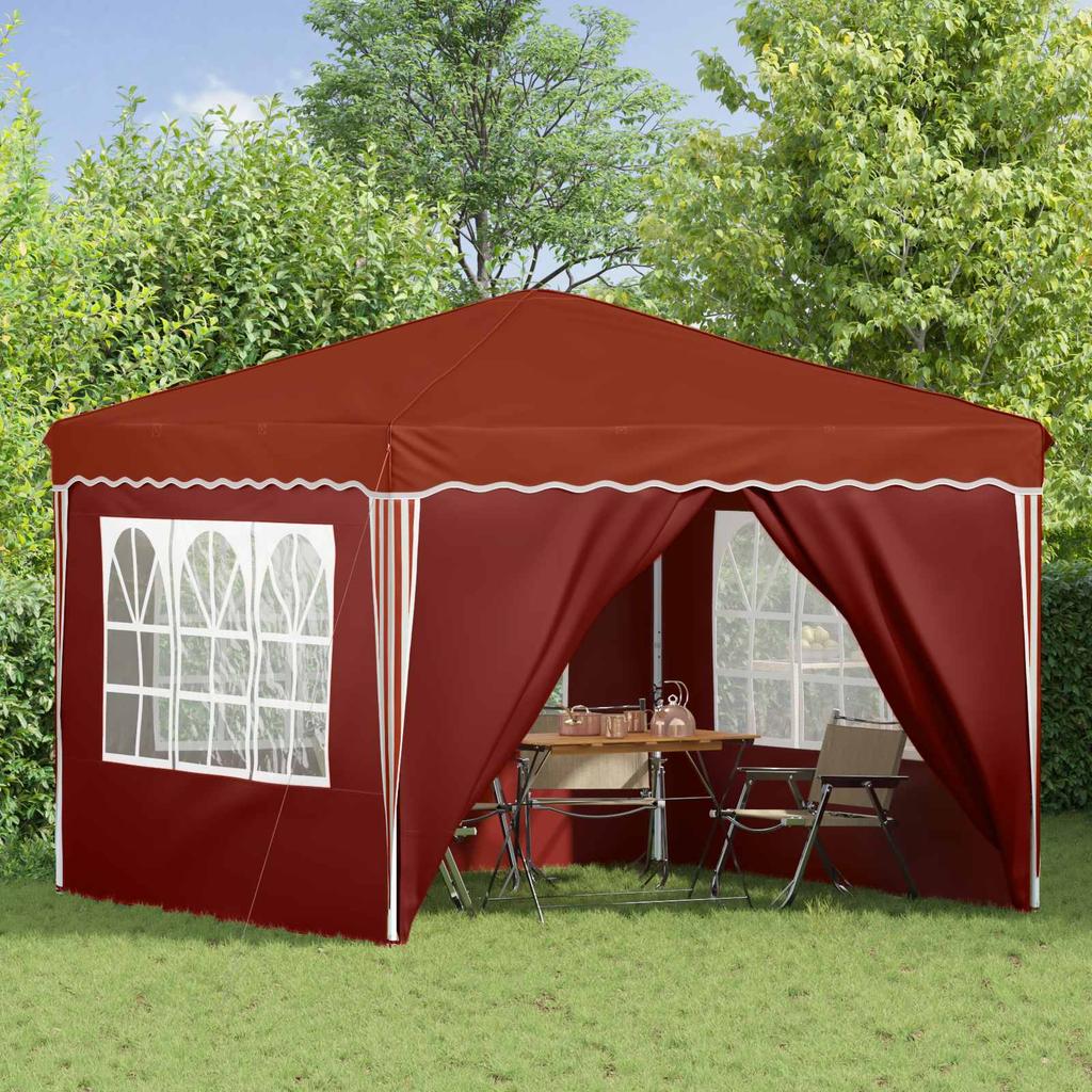Pop Up Party Tent 288 X 288 X 245 Cm Terracotta Oxford Fabric