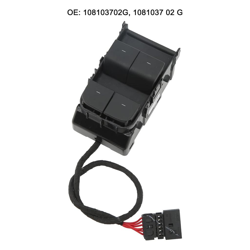 Car Power Switch, ABS Driver Side Master Power Switch Sensitive Control 1081037 02 G Compatible with 3 2021 To 2022,New Energy Auto Parts