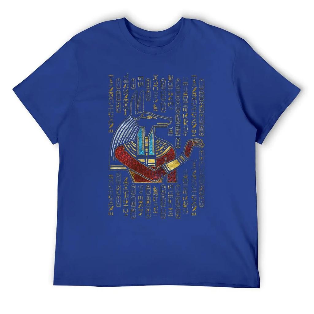 Egyptian Anubis Ornament Classic For Sale T-shirts Funny Graphic T-shirt Crewneck Motion  Nerd Leisure Eur Size