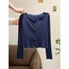Lace Trim Long Sleeve Knit Cardigan for Women - Early Autumn Base Layer