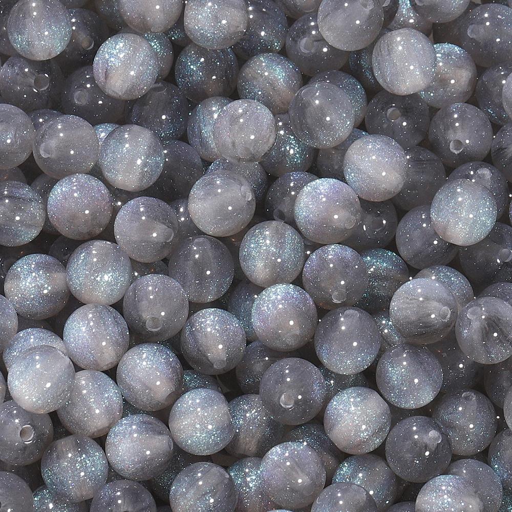 10/20pcs/Lot 10mm Colorful Resin Round Shape Loose Spacer Beads For Jewelry Making DIY Charms Bracelet Necklace Accessories
