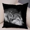 pc Realistic Siberian Husky Print Pillowcase Set  Polyester NonEmbroidery Cushion Covers for Sofa Bed Dog Lover Home Decor