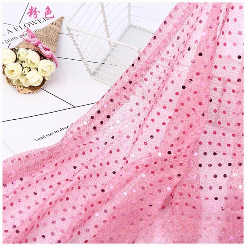 Small Sequin Fabric for Wedding Decoration Stage Performance Costumes Dress Fabrics By The Yard Diy Sewing Material Cloth