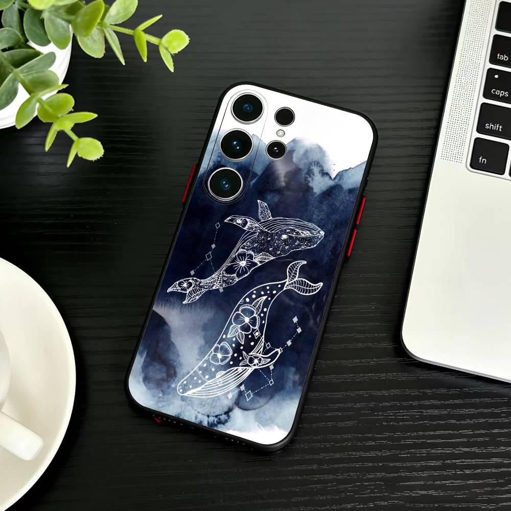 Whale Fall Phone Case For Samsung S26,S25,S24,S23,S22,S21,S20,Plus,Fe,Lite,Others Black Cover