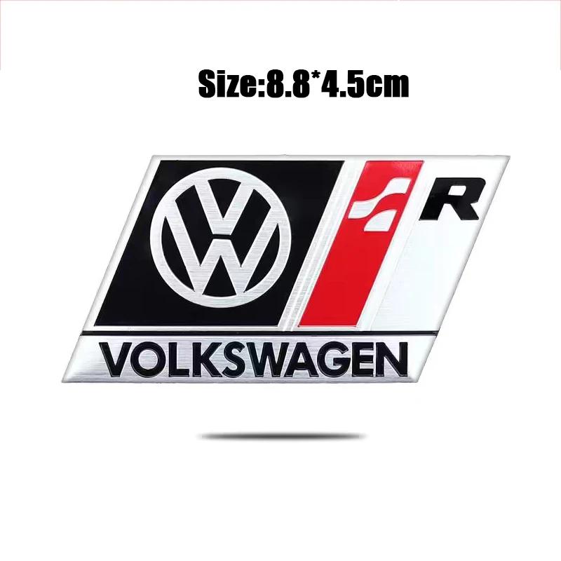 2025 Heißes Auto Aluminiumlegierung Aufkleber Emblem Für Volkswagen VW R-line R GTI Polo Golf MK8 Touareg Passat Magotan Tiguan Käfer B