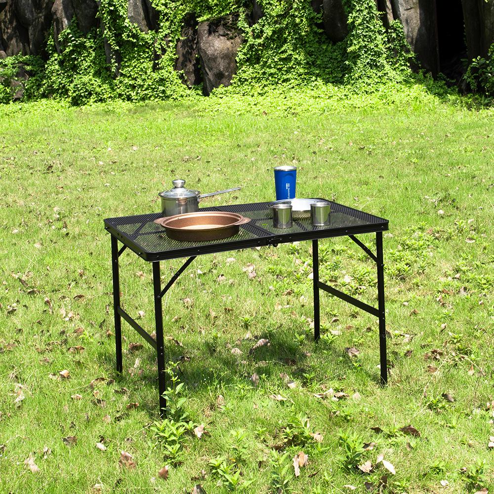 Camping Folding Table Portable Outdoor Picnic Table Adjustable Height Camping Desk
