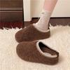 Retro rutschfeste dicksohlige flauschige Hausschuhe für Damen-Outdoor-Bekleidung 2025 neue Herbst- und Winter-vielseitige höhenverlängernde weichsohlige Zehentrenner