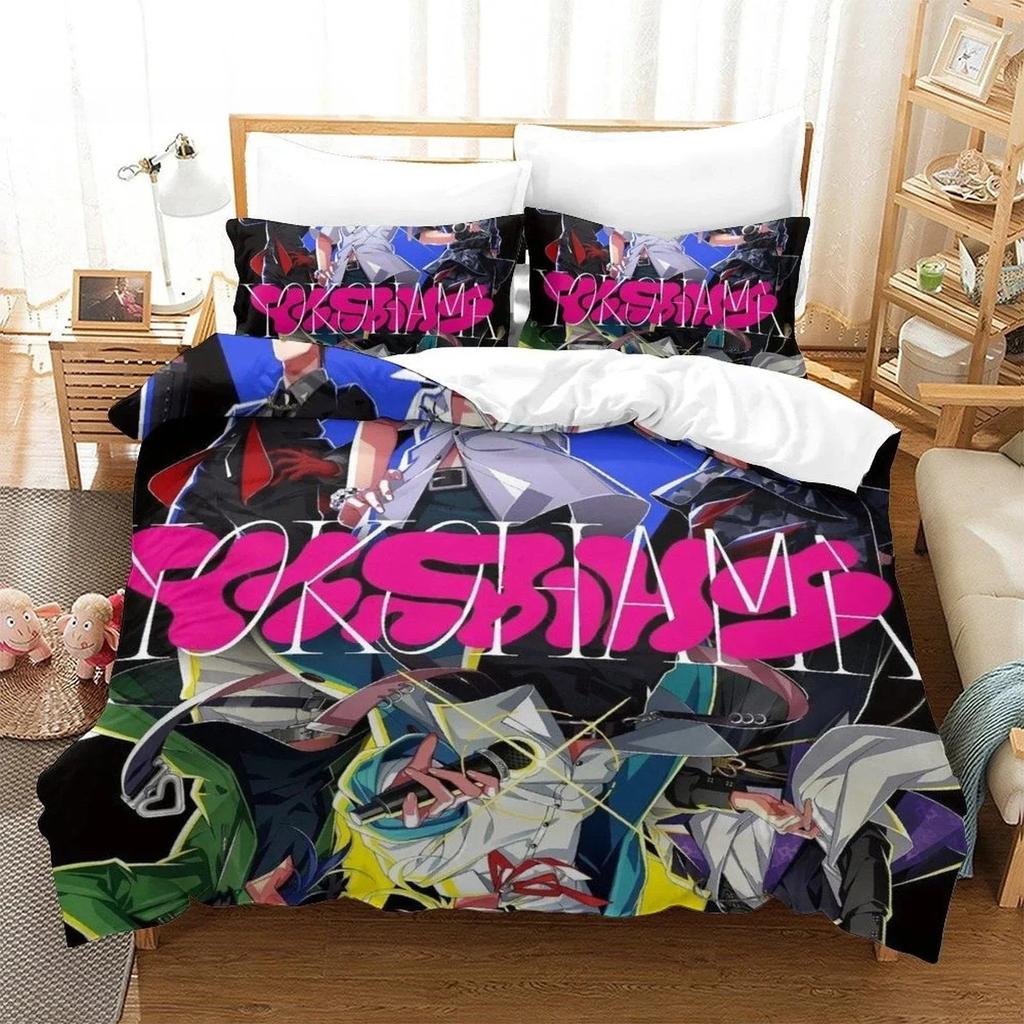 Hypnosis Mic Division Rap Battle Rhyme Anima Bedding Set Single Twin Full Queen King Size Bed Set Kid Bedroom Duvet cover Sets