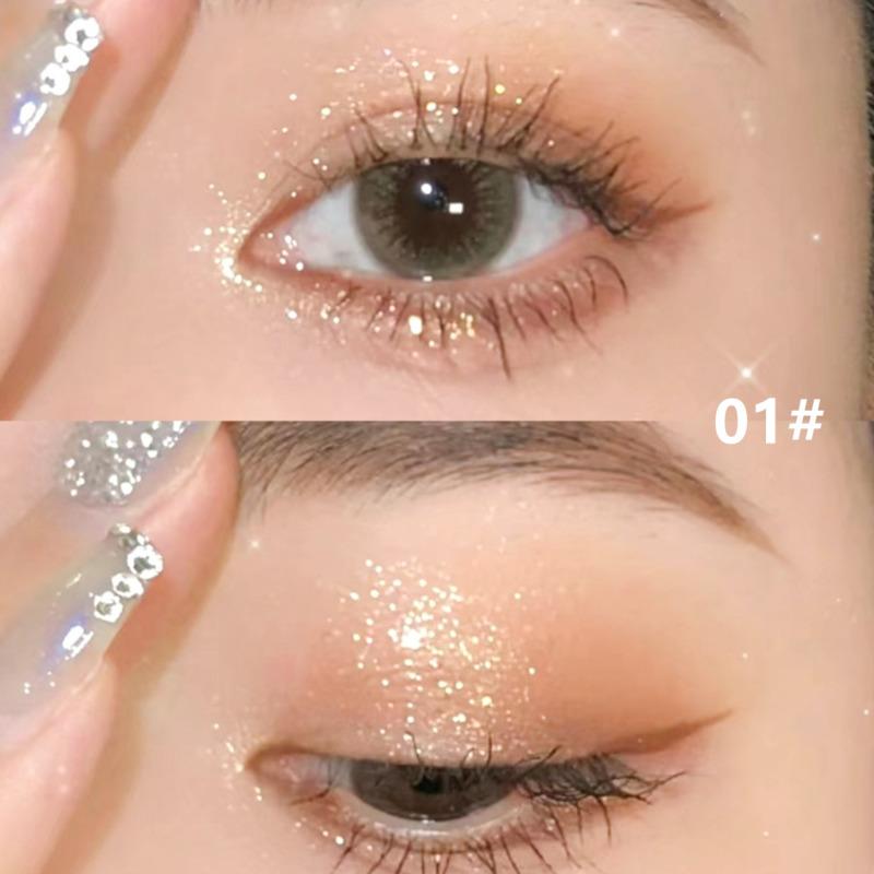 Xixi 6-in-1 Exquisite Girl Curcuma Diary Eyeshadow Disc Pearlescent Shimmer Matte Waterproof Sexy Eyeshadow Palette