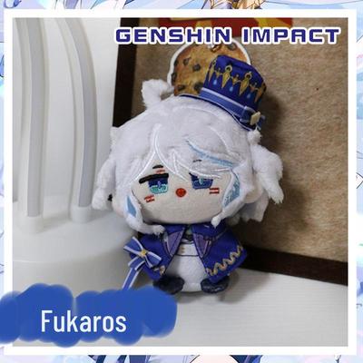 Genshin Impact Cute Plush Keychain: Furina, Hydro Archon Neuvillette, Klee Anime Doll