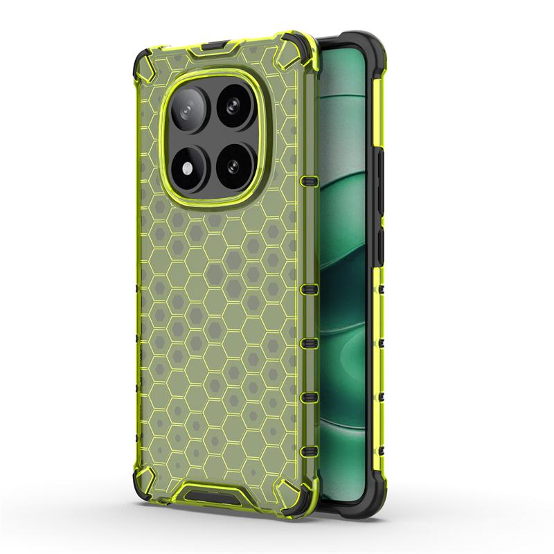 Shockproof Transparent Case For Xiaomi Poco X7 Anti-knock Honeycomb Armor Full Back Case For Poco X7 Case Cover For Poco X7 5G