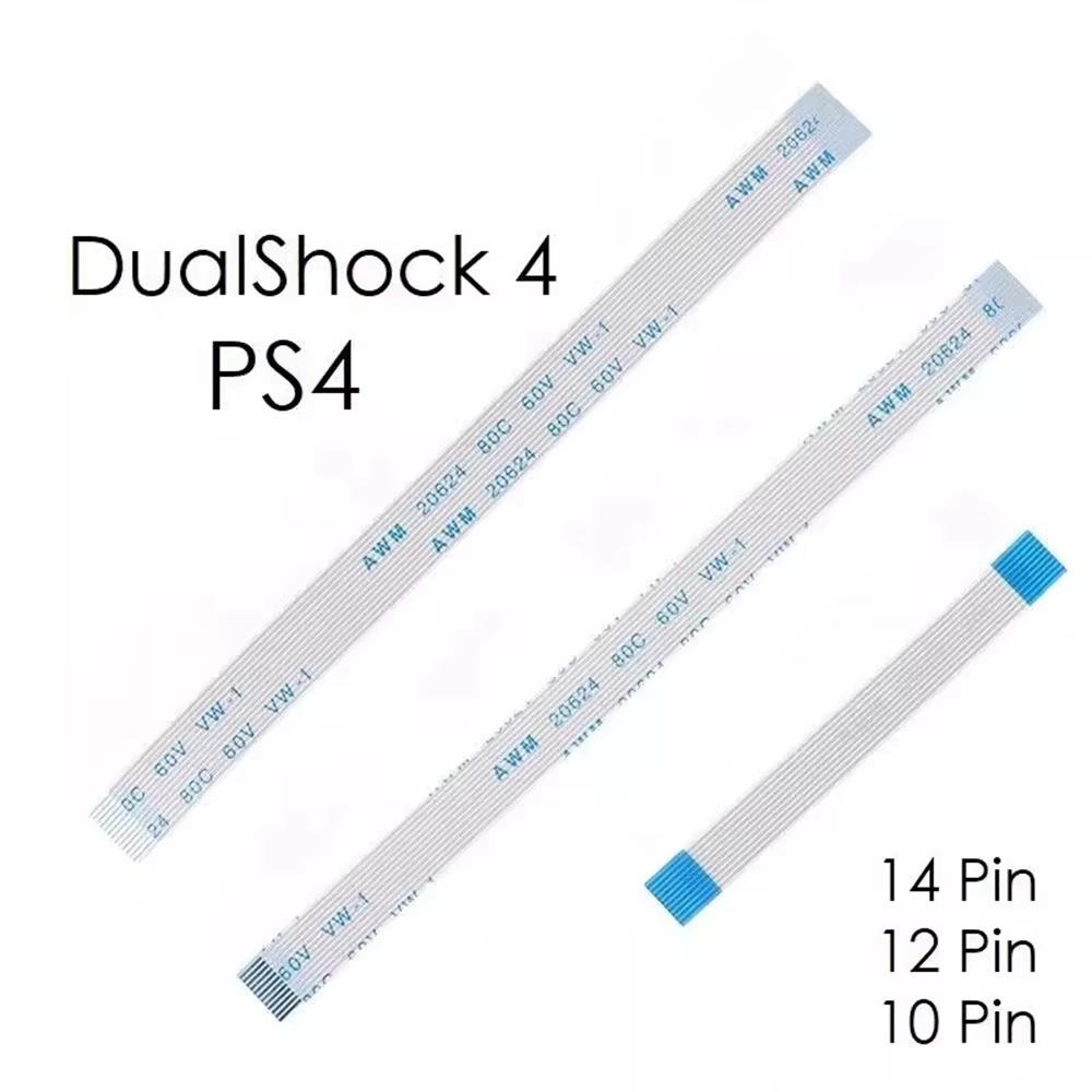 10pc 12Pin 14Pin Flex Ribbon Cable For PS4 Pro Slim Charging Board Power Switch Cable for PlayStation 4 Gamepad Controller