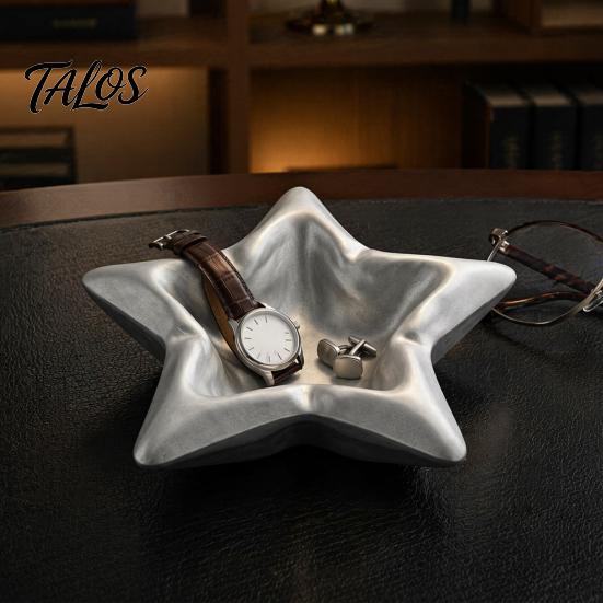 PLA Jewelry Organizer 3D Printed Star Storage Tray, Shape Decorative Five-pointed Elegant Plate Desktop Organizer, Trinket Dish for Dressing