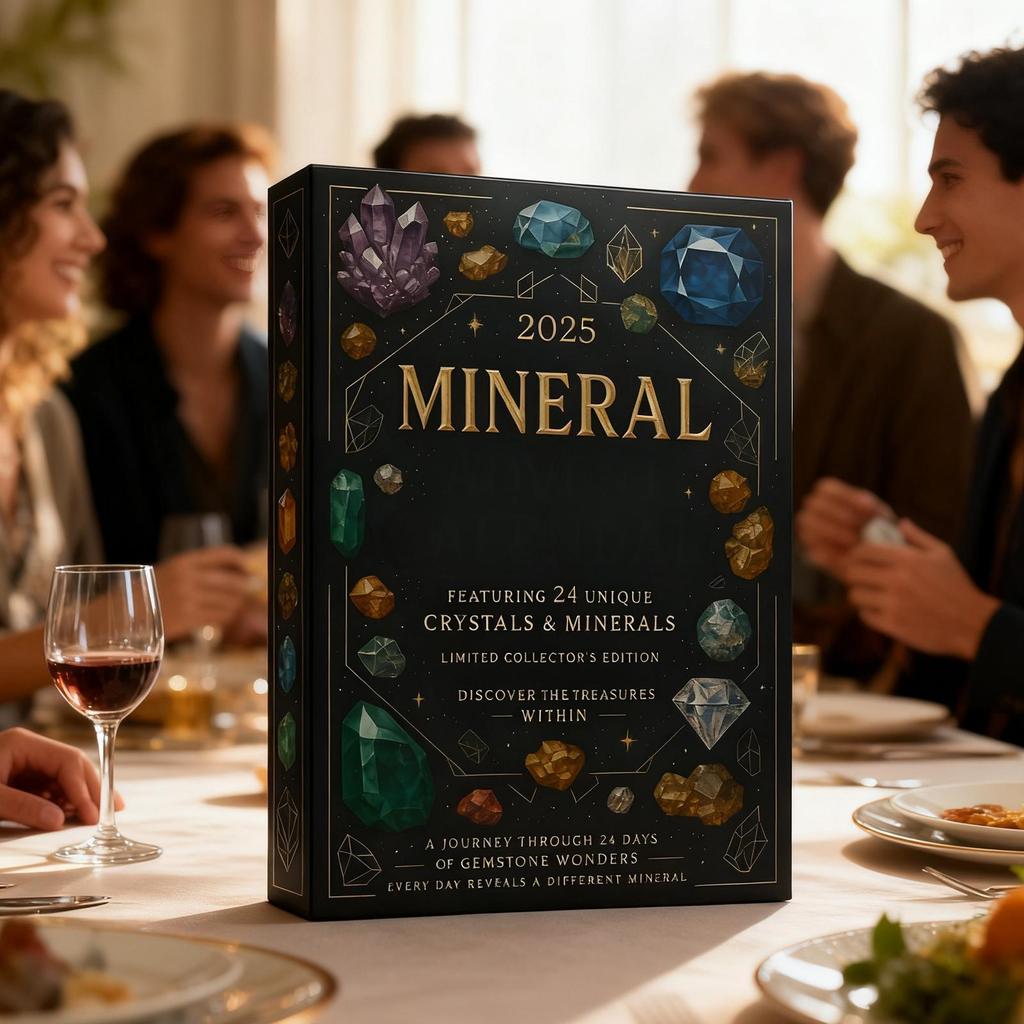 Crystal Gemstone Advent Calendar 2D Acrylic Christmas Tree Ornaments Winter Holiday Decor For Window Wall Home Festival Decor