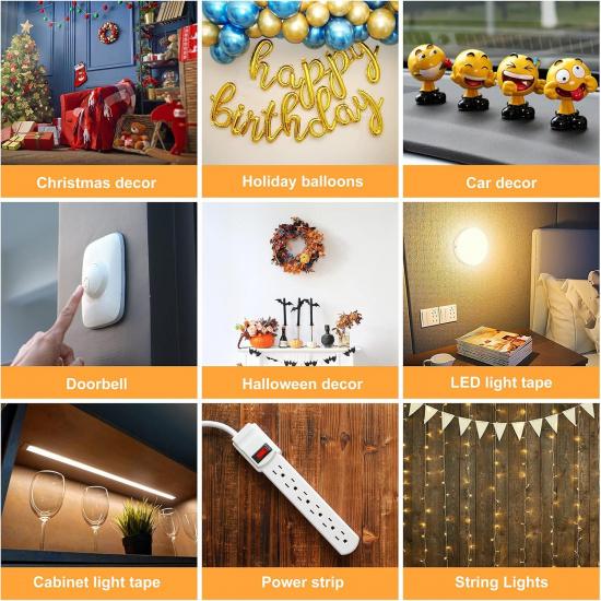 Sonicism 60 Pack Pyramid Double Sided Tape Squares for Acoustic Foam Sheets, Heavy Duty Wall Mounting Tape Squares for Polyester Foam Acoustic