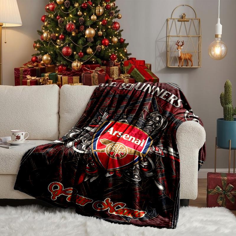 Custom Name Monaco Crest Emblem Blanket Bedding Blanket for Women Men, Soft Throw Blankets for Couch,Bed, Picnic, Christmas Gifts