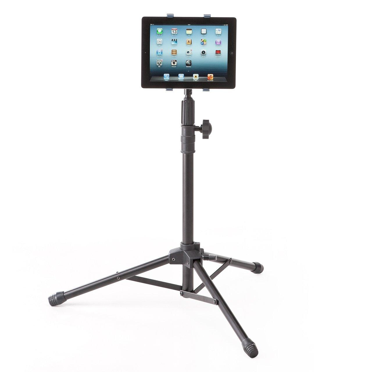 

Sanwa Direct iPad/Tablet Stand, Tripod Style, Foldable, Height Adjustable, Fits 9-10 Inches, 100-MR084