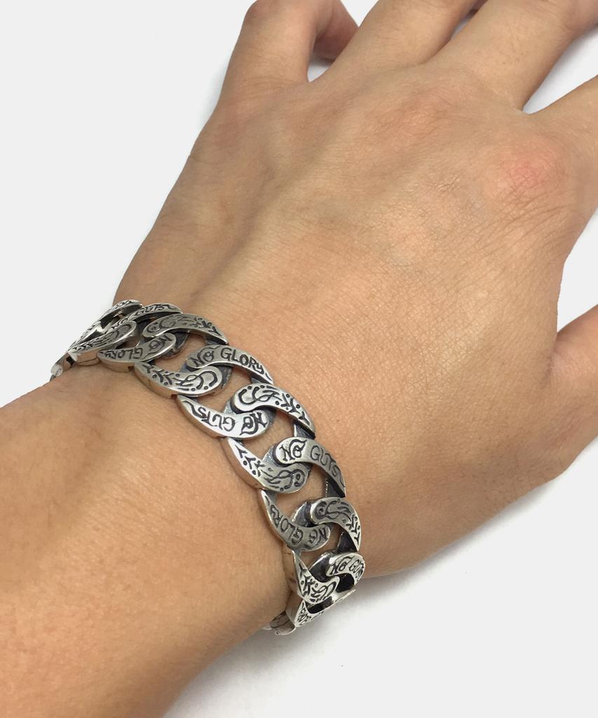 Sheen666 No Guts No Glory 15Yrs Silver Bracelet