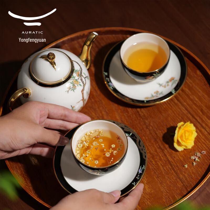 Yongfengyuan Pomegranate Garden Porcelain Tea Set