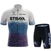 STRAVA Tour De Cycling Suit Short Sleeve Set Speed-drying Clothes Drawable Design