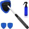 Telescopic Microfiber Car Window Cleaning Brush & Scraper