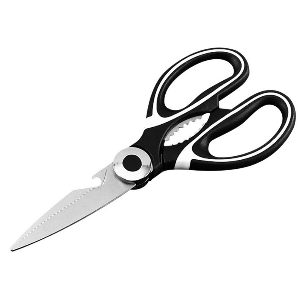 Multifunctional Powerful Kitchen Shears Chicken Bone Scissors Food Clip Walnut Household Scissors Multifunctional Stainless Steel Scissors