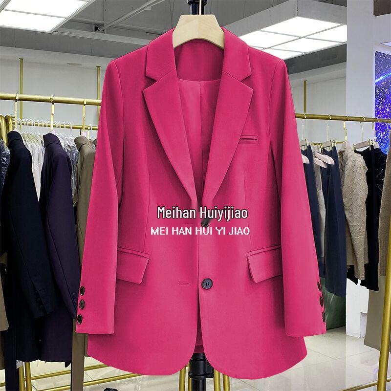 

2026 Women s Candy Green Slimming Blazer: Versatile, Professional, Long-Sleeve Suit for Spring & Autumn 3XL