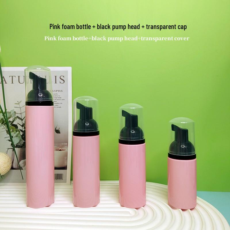 60ml Pink Travel Foaming Intimate Mousse Dispenser Bottle for Eyelash Cleanser