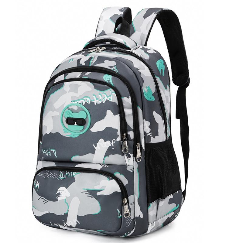 Printed Backpack Travel Fashionable Wear Resistant Schoolbag Student