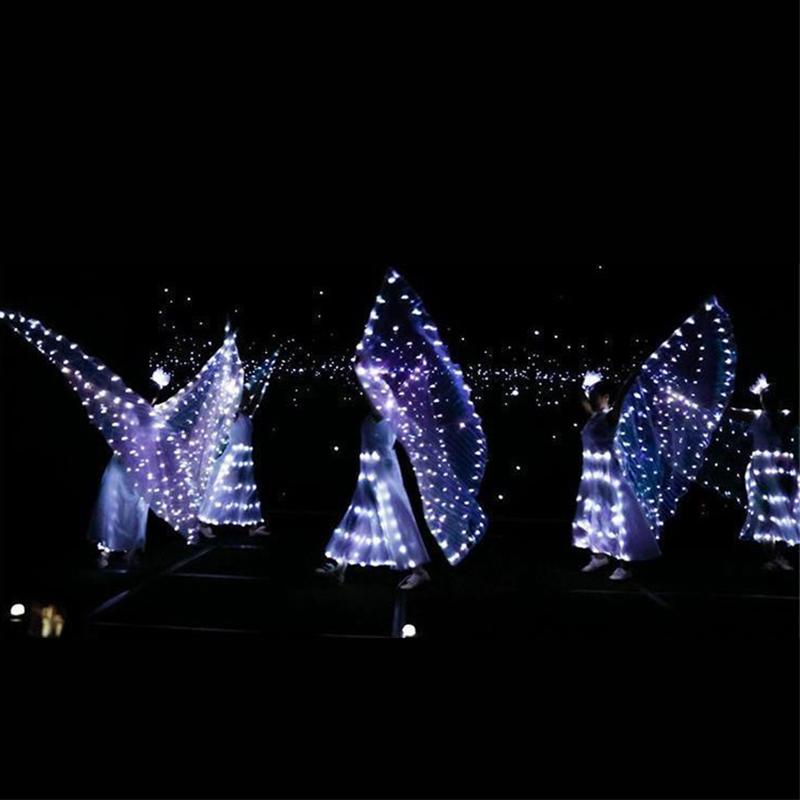 Wings Led Lights LED Luminous Butterfly Wing Dance Fairy Led Case Dancing Stage Performance Props Festival Party Lighting Cloak